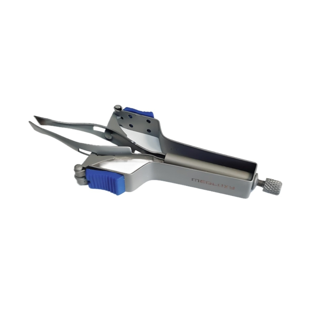 Medluxy semi Pro - Automatische Pincet - Epileerpincet - 10 cm - 5mm - klemkracht instelbaar - blauw - AP0220